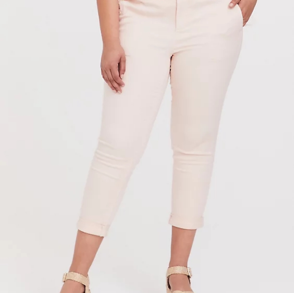 Pink Torrid crop pants